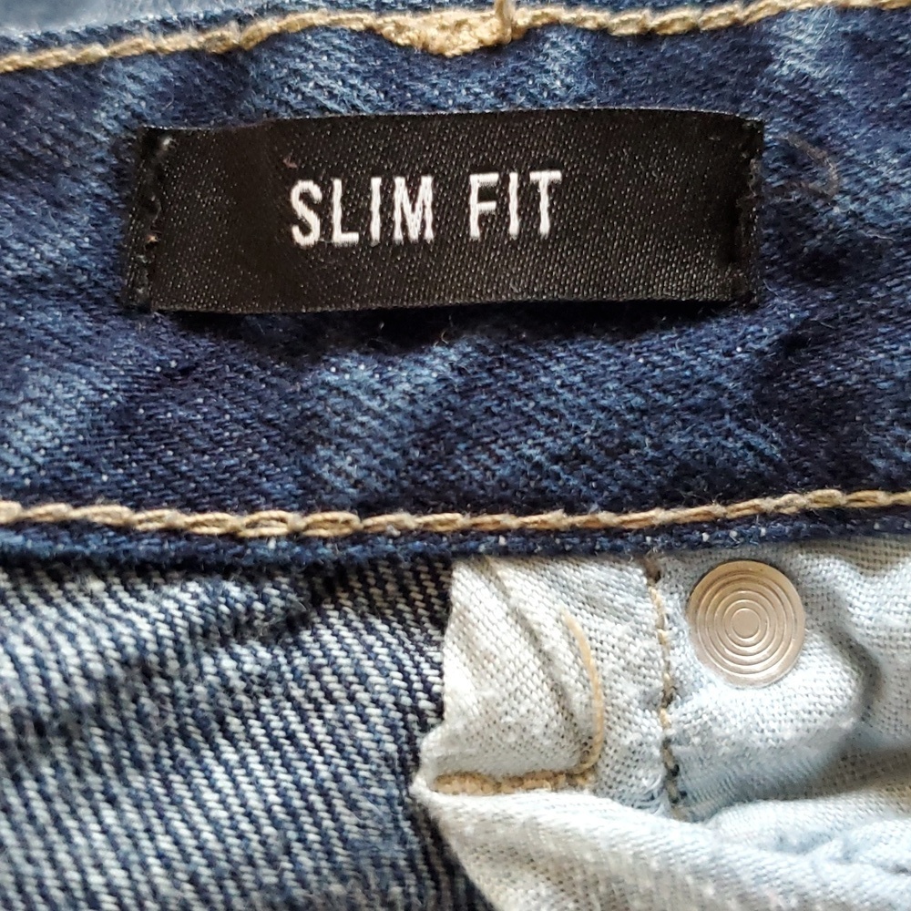 FOREVER 21 Men's Slim Fit Blue Jeans. Size W36 L32. - Picture 3 of 4